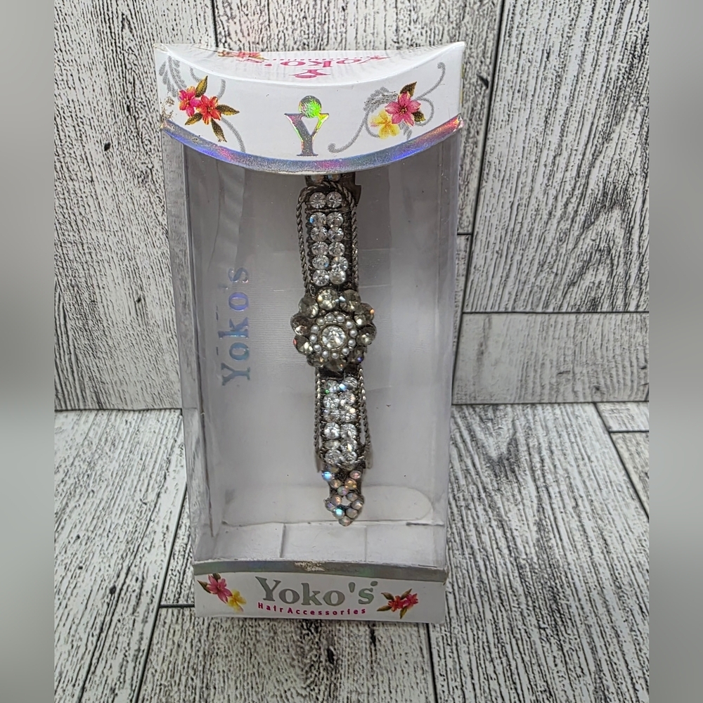 Silver Crystal Hair Clip